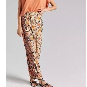 Anthropologie Women's 6 29x25 Pants Smocked Balloon Leg Slouchy Relaxed Fit Boho